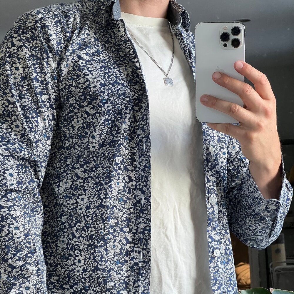 Floral Jcrew Button-Up Shirt